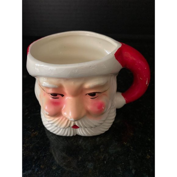 Vintage 2.75" Ceramic  Santa Claus Christmas Mug Cup Japan - Picture 5 of 7